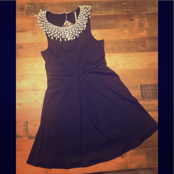 Free People Dresses & Skirts - Free People Crochet Collar Dress XS FREE SHIP